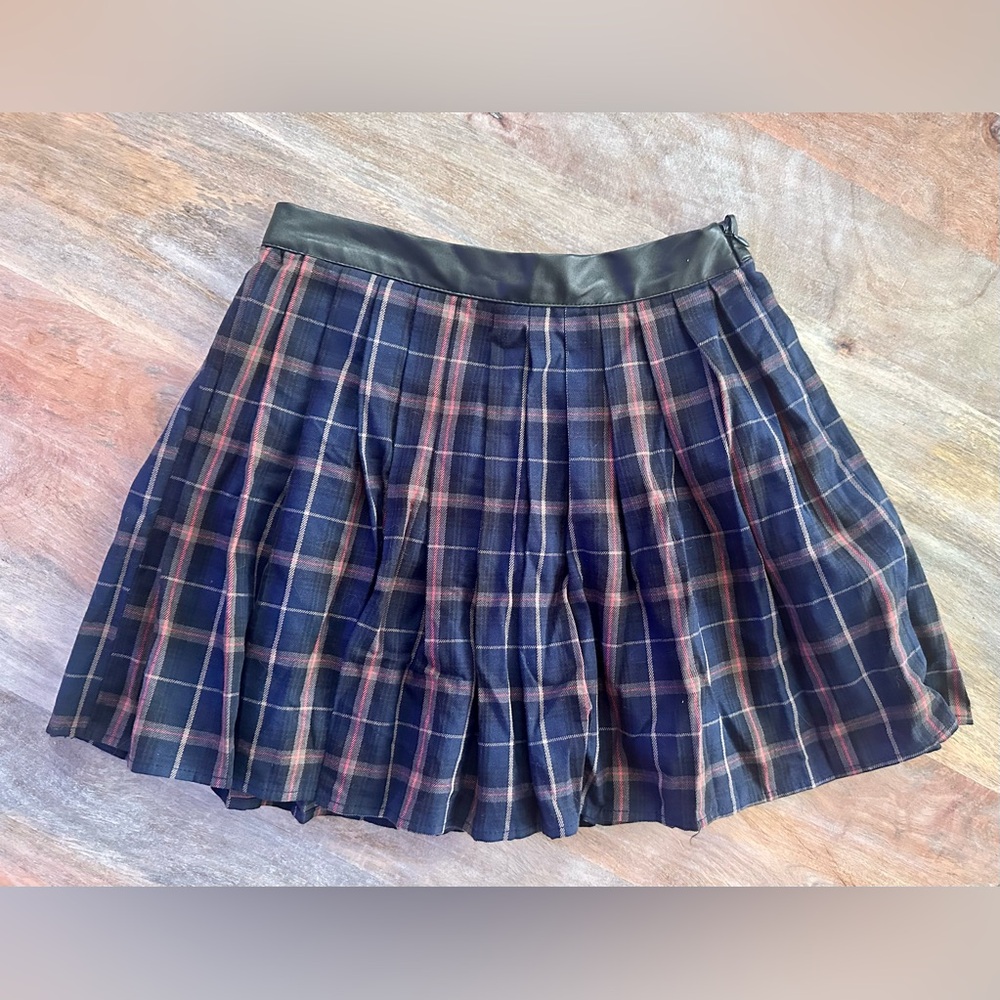 Harmony & Havoc Plaid Blue Skirt